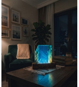 Akvaryum Epoksi Balina Gece Lambası