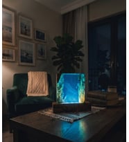 Akvaryum Epoksi Balina Gece Lambası