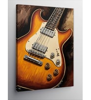 Kanvas Tablo Klasik Elektro Gitar