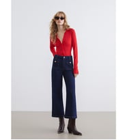 LCW Jeans İndigo Culotte Fit Kadın Jean Pantolon