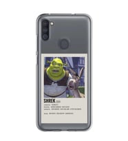 Samsung Galaxy M21 Uyumlu Shrek Minimalsit Poster Desenli Şeffaf Telefon Kılıfı