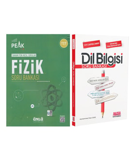Ünlü Yayıncılık TYT Fizik Best Peak ve AKM Dil Bilgisi Soru Bankası Seti 2 Kitap