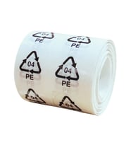 Örenler Plastik 20 Çap Geri Dönüşüm Etiketi (1.000'li Rulo) PE 04 Siyah