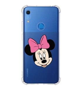 Huawei Y6s  Köşe Korumalı Antişok Kapak Minnie Mouse Tasarımlı Şeffaf  Kılıf