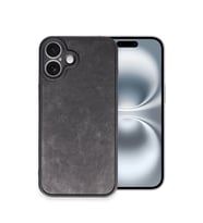 Apple İphone 16 Plus Kılıf Aras Deri Kapak - Siyah