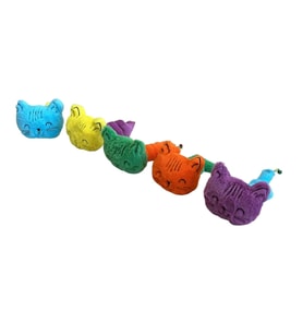 Sesli Peluş Yaylı Mutlu Kedi Köpek Oyuncağı 26 cm Çeşitli Renklerde