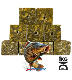 Hedyex 1Kg Sazan Küspesi Delikli Küp Mısır Küspesi Kare