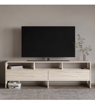 İnarch Dizayn Onda 2 Kapaklı TV Sehpası - 160 cm Modern Depolama Üniteli TV Konsolu