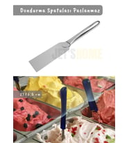 Dondurma Spatulası Paslanmaz Çelik Spatula Dondurma Kazıyıcı  No: 1 23X6,5 cm