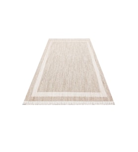 Makine Kaymaz Yıkanabilir Krem Düz Jüt Salon Halısı Mutfak Halısı Koridor Halısı Yolluk 5 beige