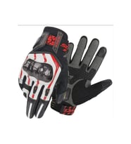 Motosiklet Eldiveni Karbon Fiber Koruma Deri Microfiber Kumaş Motor Eldiven