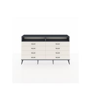 Arges Konsol 2 Raflı 8 Çekmeceli  176x30x99 Antrasit-Antrasit/Aytaşı
