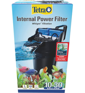 Whisper İç Filtre 10 ila 30 Galon, Akvaryumlar için, Hava Pompalı Tankta Filtrasyon