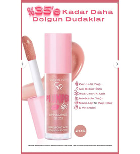 Golden Rose Plumped Lips Lip Plumping Gloss No: 206