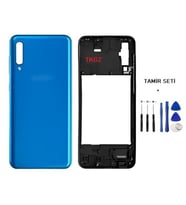 Samsung Galaxy A50 - SM-A505F FULL Kasa Arka Kapak Takım MAVİ - TAMİR SETİ