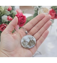 Resimli Kolye  Kişiye Özel Hatıra Kolye – Gümüş Kaplama (Silver)