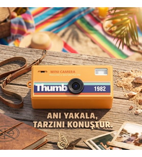Nostaljik Tasarım Mini Dijital Kamera Kompakt Fotoğraf Makinesi Anahtarlık