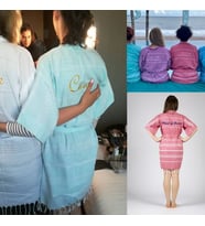 Kişiye Özel Nakışlı Pamuklu Sabahlık – Renkli ve Hafif Bornoz – Hediye, Spa, Tatil ve Günlük Kullanım İçin Unisex Sabahlık (Siyah)