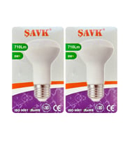 (2 Adet) Şavk 8W (54W) Sarı Işık (3000K) E27 Duylu (Kalın Duy) Led R63 Ampul