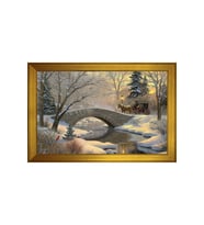 Manzara Temalı Kanvas Tablo 80 x 110 cm Gold Çerçeve