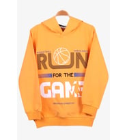 Breeze Erkek Çocuk Sweatshirt Basketbol Temalı 8-14 Yaş, Hardal Sarı