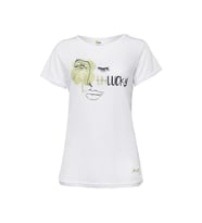 Biggdesign Faces Lucky Kadın T-Shirt (Beyaz)