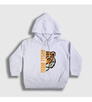 Presmono Unisex Çocuk Beyaz Tiger Boks Boxing Team Mike Tyson Kapüşonlu Sweatshirt 514637tt (Beyaz)