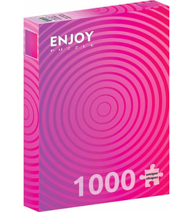 Enjoy Puzzle 1000 Parçalık Mor/Pembe Daire Gradyan Puzzle