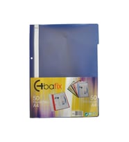Bafix Telli A4 için Plastik Dosya 50'li - Lacivert (50 Li Paket)