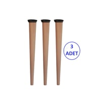Fawdecor Ahşap Konik Ayak - Boy 47 cm - BÜYÜK BOY (Large)