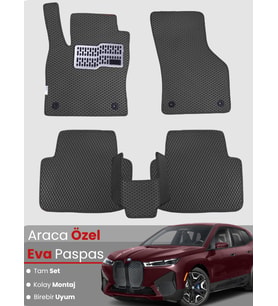 BMW İX40 (2022-2025) Uyumlu EVA Paspas Tam Set–Araca Özel,Su Geçirmez,Hızlı ve Kolay Montaj