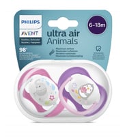 Philips Avent SCF080-08 Ultra Air Animals Emzik 6-18 Ay Kız
