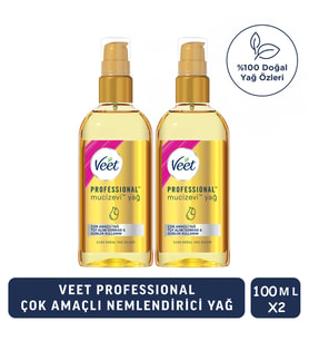Veet Professional Mucizevi Yağ - Çok Amaçlı Nemlendirici Bakım Yağı 100 ml x2