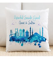 Kişiye Özel İstanbul Seninle Güzel Yastık
