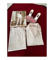 Saten Pijama Takımı Gelin Terlikli Gelin ve Çeyiz Seti