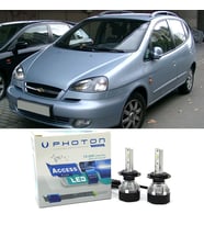 Chevrolet Rezzo Led Xenon Uzun + Kısa Far Ampulü H4 Access Yeni Seri Beyaz