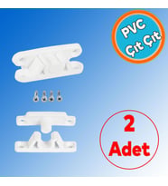 Pencere Kapı Sineklik Kapama Çıt Çıt Pimapen PVC Plastik Pratik Tutucu Aparat 2 Adet
