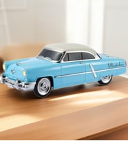 Ultratekno 1952 Lincoln Capri Model Retro Araba Bluetooth Hoparlör Fm Radyo USB Tf Aux Destekli Speaker (Mavi)