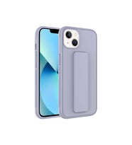 Apple iPhone 13 Uyumlu Kılıf Zore Qstand Kapak (Gri)