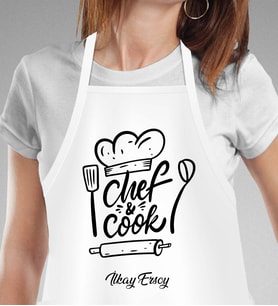 Kişiye Özel En İyi Chef- Aşçı Mutfak Önlüğü