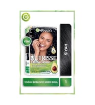 Garnier Nutrisse Yoğun Besleyici Kalıcı Krem Saç Boyası 1 Siyah