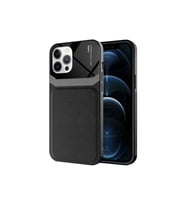 Apple iPhone 12 Pro Max Uyumlu Kılıf Zore Emiks Kapak (Siyah)