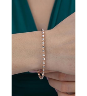 14 Ayar Altın Adelle Bileklik (Rose)