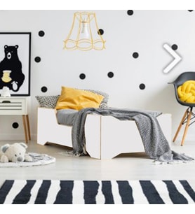 Woody Montessori Yatak Mdf Karyola (Beyaz)