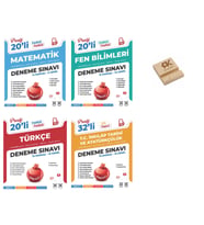 Nartest LGS 8. Sınıf Prestij Matematik Fen Türkçe ve İnkılap 4lü Deneme Seti ve Telefon Standı