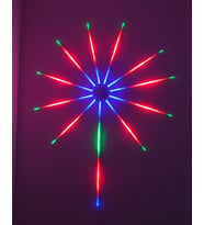 Akıllı RGB LED Havai Fişek Duvar Lambası Kumandalı ve Uygulama Kontrollü
