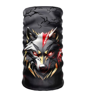 Bebo Store Extreme Outdoor Spor , Motorcu ve Bisiklet Kullananlara Özel Desenli Buff Boyunluk Bandana Balaklava (kurt-213)