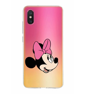 Xiaomi Mi 8 Pro Uyumlu Kapak Minnie Mouse Tasarımlı Şeffaf Silikon Kılıf
