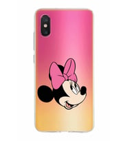 Xiaomi Mi 8 Pro Uyumlu Kapak Minnie Mouse Tasarımlı Şeffaf Silikon Kılıf