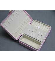 16x11 cm Deri Kaplamalı Makyaj Ve Takı Kutusu